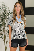 Load image into Gallery viewer, Don&#39;t Want to Wait Zebra Print Top
