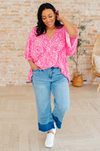 Load image into Gallery viewer, Dreamer Peplum Top in Pink Leopard
