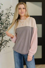 Load image into Gallery viewer, Dual Tones Cable Ribbed Knit Sweater

