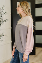 Load image into Gallery viewer, Dual Tones Cable Ribbed Knit Sweater
