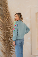 Load image into Gallery viewer, Floral Embroidered Sweatshirt
