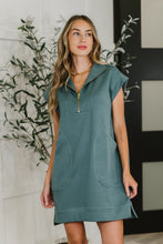 Load image into Gallery viewer, Easy Hustle High Neck Dress in Ash Jade
