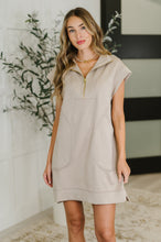 Load image into Gallery viewer, Easy Hustle High Neck Dress in Ash Mocha
