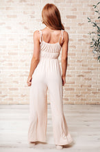 Load image into Gallery viewer, Eden Elastic Waist Jumpsuit Apricot
