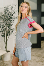 Load image into Gallery viewer, Emotionally Attached Trim Detail Tee
