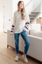 Load image into Gallery viewer, End of the Story Striped Sleeve Sweater
