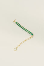 Load image into Gallery viewer, Esmeralda Toggle Bracelet in Green
