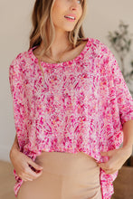 Load image into Gallery viewer, Essential Blouse in Fuchsia and White Paisley
