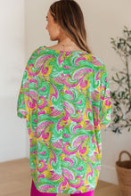 Load image into Gallery viewer, Essential Blouse in Painted Green and Pink
