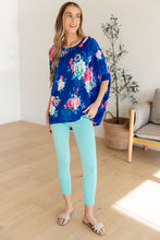 Load image into Gallery viewer, Essential Blouse in Royal and Pink Floral
