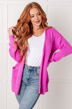 Load image into Gallery viewer, Everything Layer Waffle Knit Open Front Cardigan in Bright Mauve
