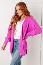 Load image into Gallery viewer, Everything Layer Waffle Knit Open Front Cardigan in Bright Mauve
