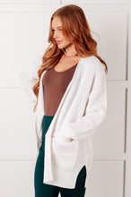 Load image into Gallery viewer, Everything Layer Waffle Knit Open Front Cardigan in Ivory
