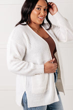 Load image into Gallery viewer, Everything Layer Waffle Knit Open Front Cardigan in Ivory
