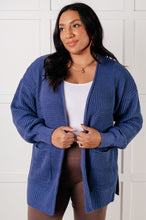 Load image into Gallery viewer, Everything Layer Waffle Knit Open Front Cardigan in Marlin
