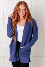 Load image into Gallery viewer, Everything Layer Waffle Knit Open Front Cardigan in Marlin
