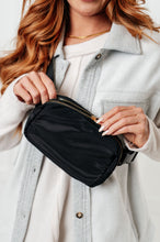 Load image into Gallery viewer, Everywhere I Go Crossbody Belt Bag in Black
