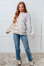 Load image into Gallery viewer, Exceptional Thought Striped Patchwork Sweater
