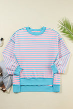 Load image into Gallery viewer, Color Clash Drop Shoulder Long Sleeve
