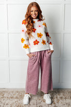 Load image into Gallery viewer, Falling Flowers Floral Sweater
