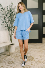 Load image into Gallery viewer, Fight the Feeling Top and Bottom Set in Sky Blue
