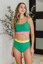 Load image into Gallery viewer, Fiji Color Block Swim Top
