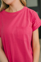 Load image into Gallery viewer, Fix You Right Up Short Sleeve Midi Dress in Hot Pink
