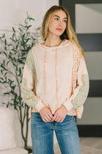 Load image into Gallery viewer, Floral Patchwork Hooded Pullover
