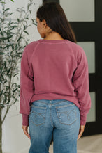 Load image into Gallery viewer, For the Experience Relaxed Pullover in Cabernet
