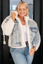 Load image into Gallery viewer, Full Send Sherpa Lined Denim Jacket
