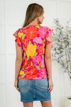 Load image into Gallery viewer, Garden Giggles Flutter Sleeve Top
