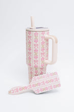 Load image into Gallery viewer, Girly Girl Bow and Floral Tumbler
