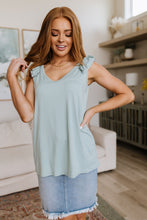 Load image into Gallery viewer, Good For You Ruffle Detail Tank
