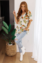 Load image into Gallery viewer, Good Morning Floral V-Neck Blouse
