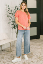 Load image into Gallery viewer, Grace &amp; Virtue Balloon Sleeve Blouse in Coral

