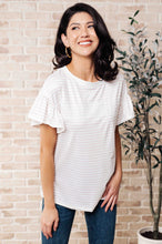 Load image into Gallery viewer, Hand to Hold Lace Detail Striped Top
