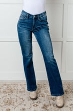 Load image into Gallery viewer, Hannah Mid Rise Thermal Bootcut Jeans
