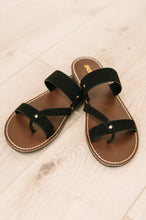 Load image into Gallery viewer, Heart &amp; Sole Slip on Sandals in Clarity Black
