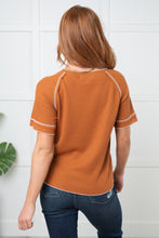 Load image into Gallery viewer, Heartbreaker Waffle Knit Tee in Chestnut
