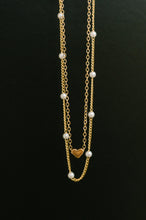 Load image into Gallery viewer, Heart of Gold Pendant Necklace Layered Set in Gold
