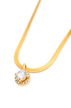 Load image into Gallery viewer, Here to Shine Gold Plated Necklace in White
