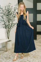 Load image into Gallery viewer, Hold Me Down Midi Dress in Navy
