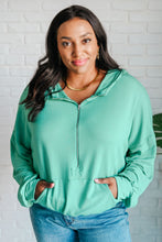 Load image into Gallery viewer, I Am the City Hooded Pullover in Mint
