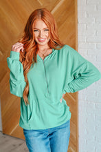 Load image into Gallery viewer, I Am the City Hooded Pullover in Mint
