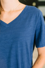 Load image into Gallery viewer, I Don't Have to Choose V-Neck Tee in Navy

