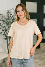 Load image into Gallery viewer, I Don't Have to Choose V-Neck Tee in Oatmeal
