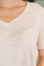 Load image into Gallery viewer, I Don't Have to Choose V-Neck Tee in Oatmeal
