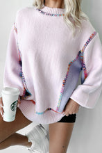 Load image into Gallery viewer, Sweater With Rainbow Stitches
