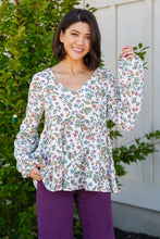 Load image into Gallery viewer, I Think I Can V-Neck Floral Top
