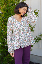 Load image into Gallery viewer, I Think I Can V-Neck Floral Top
